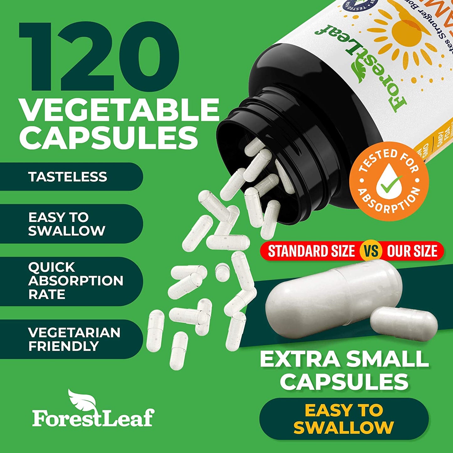 Vitamin D3 50,000 IU Weekly Supplement - 120 Vegetable Capsules