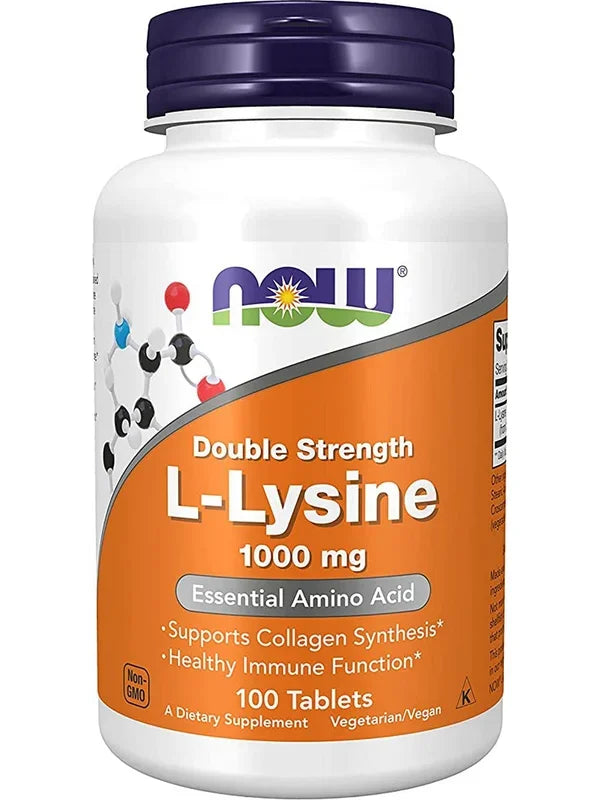 L-Lysine, Double Strength 1000 mg, 100 tablets