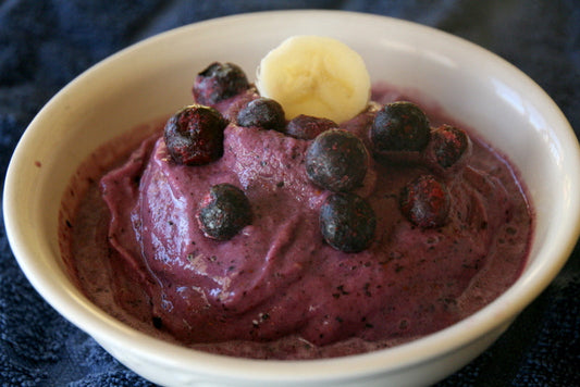 Banana & Blueberry Ice Cream
