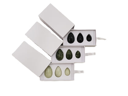 Yoni Egg Set - Drilled (Assorted Colors)