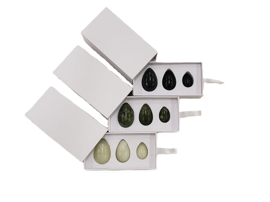 Yoni Egg Set - Drilled (Assorted Colors)