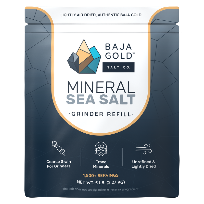 Baja Gold Mineral Sea Salt - Grinders