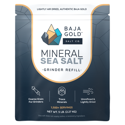 Baja Gold Mineral Sea Salt - Grinders