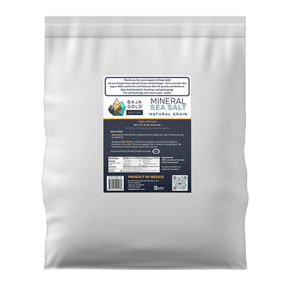 Baja Gold Signature Mineral Sea Salt - Natural Grain Crystals