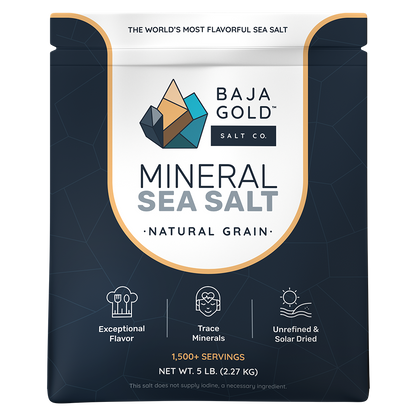 Baja Gold Signature Mineral Sea Salt - Natural Grain Crystals