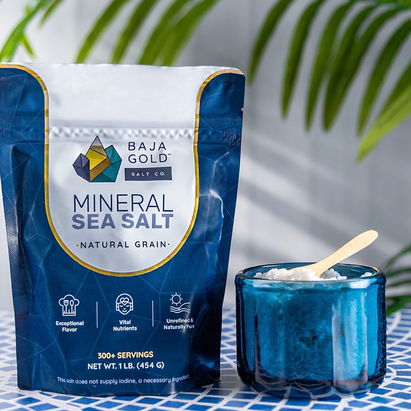 Baja Gold Signature Mineral Sea Salt - Natural Grain Crystals