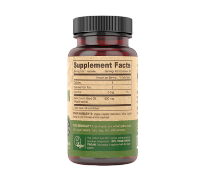 Black Cumin Seed Oil Veg Capsules
