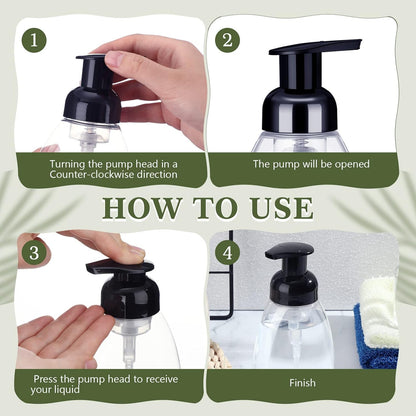 Foaming Soap Dispenser, Clear, 8 oz.
