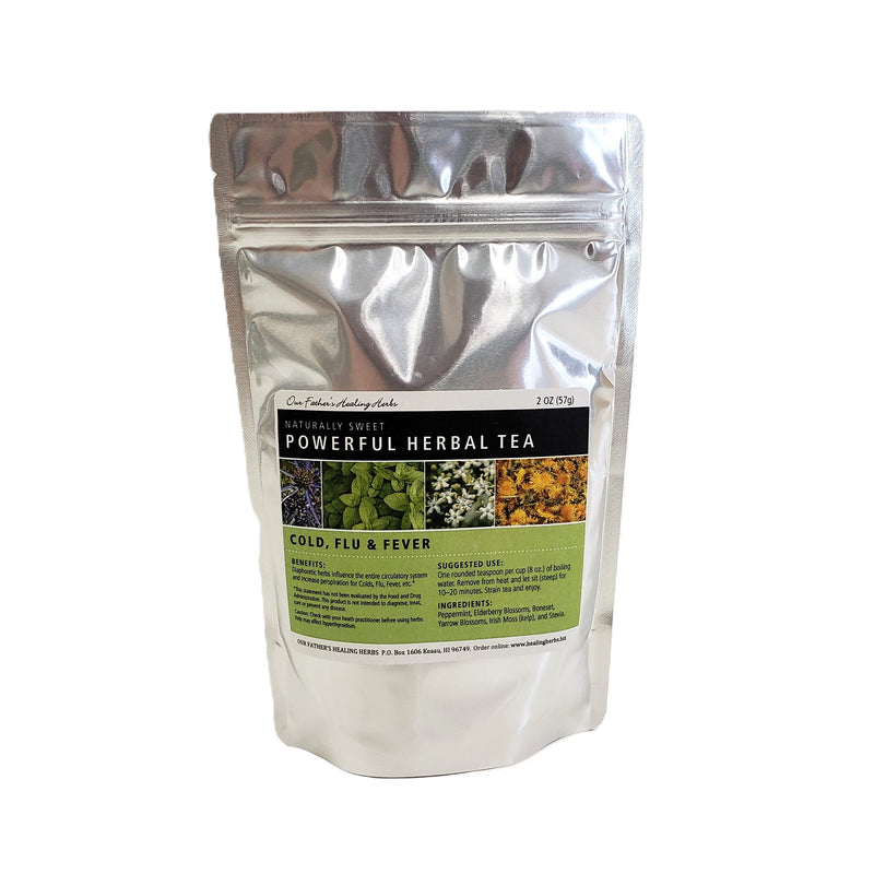 Cold, Flu & Fever Herbal Tea, 2 oz.