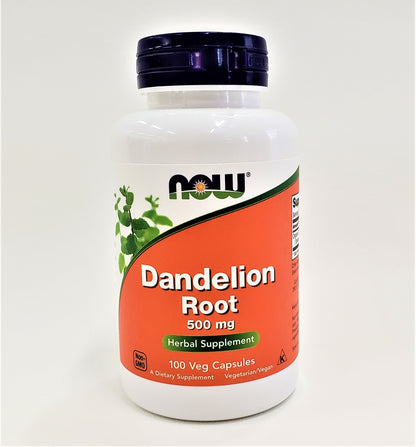 Dandelion Root (NOW) - 500 mg - 100 Veg Capsules