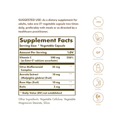 Ester-C Plus Vitamin C - 500 mg - Veg Capsules