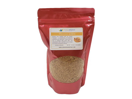 Flax Seeds Golden - Organic, 12 oz.