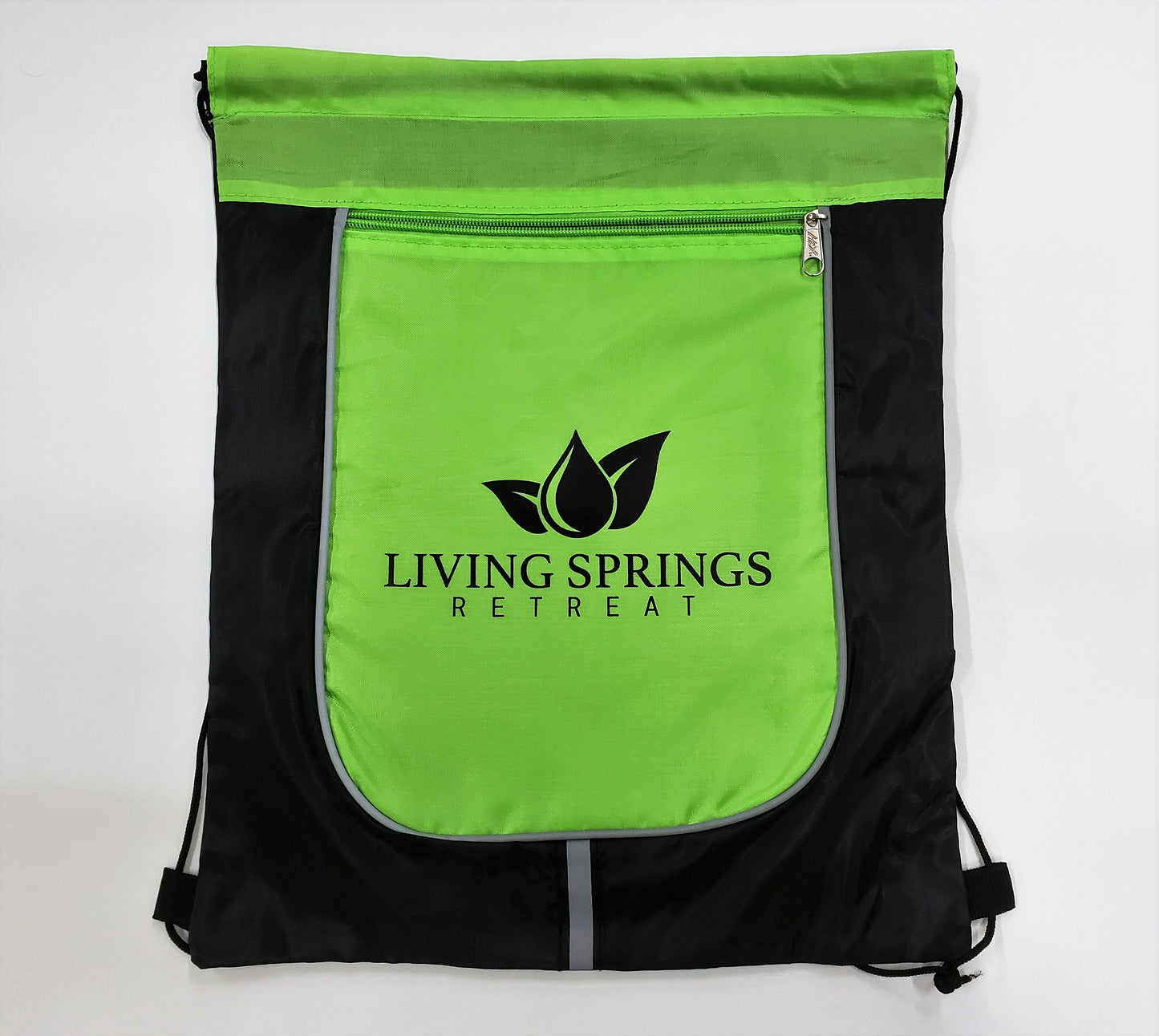 Living Springs Retreat Drawstring Bag