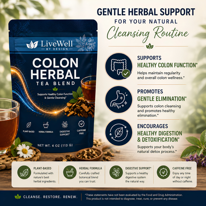 Colon Herbal Tea Blend, 4.0 oz. (New Packaging)