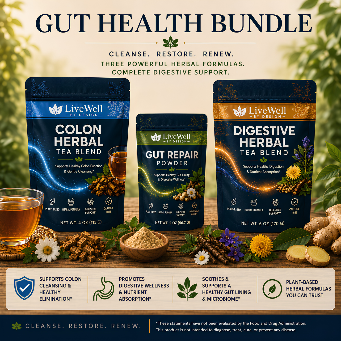 Colon Herbal Tea Blend, 4.0 oz. (New Packaging)