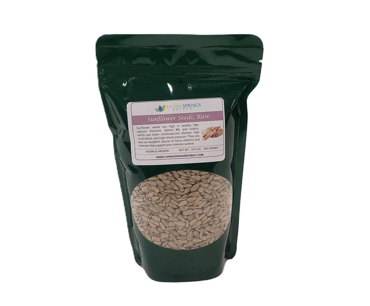 Sunflower Seeds Raw - Organic, 12 oz.