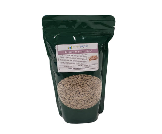 Sunflower Seeds Raw - Organic, 12 oz.